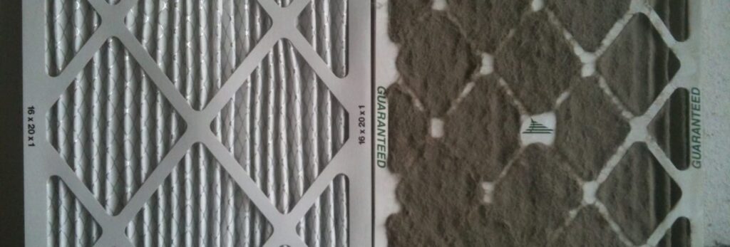 Dirty and clean air filters