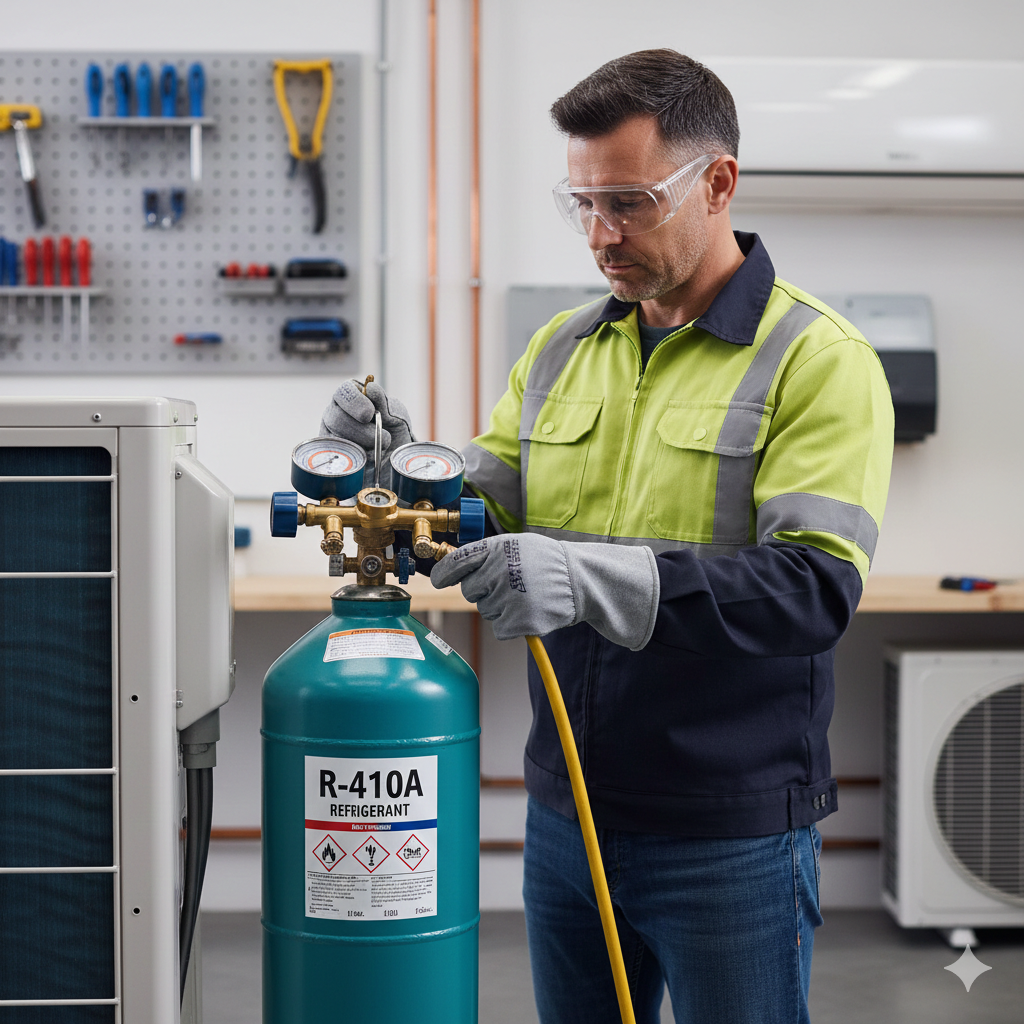 PPE when handling R410A