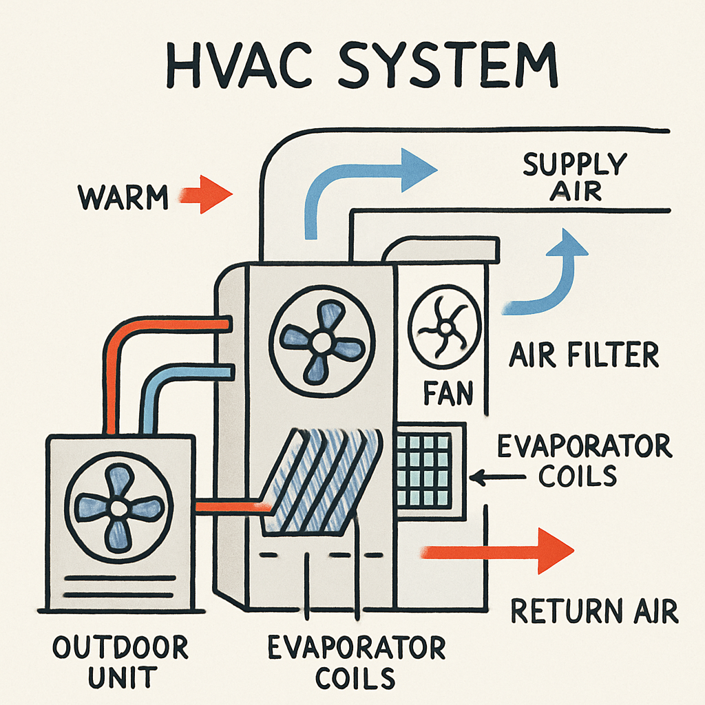 HVAC system diagram