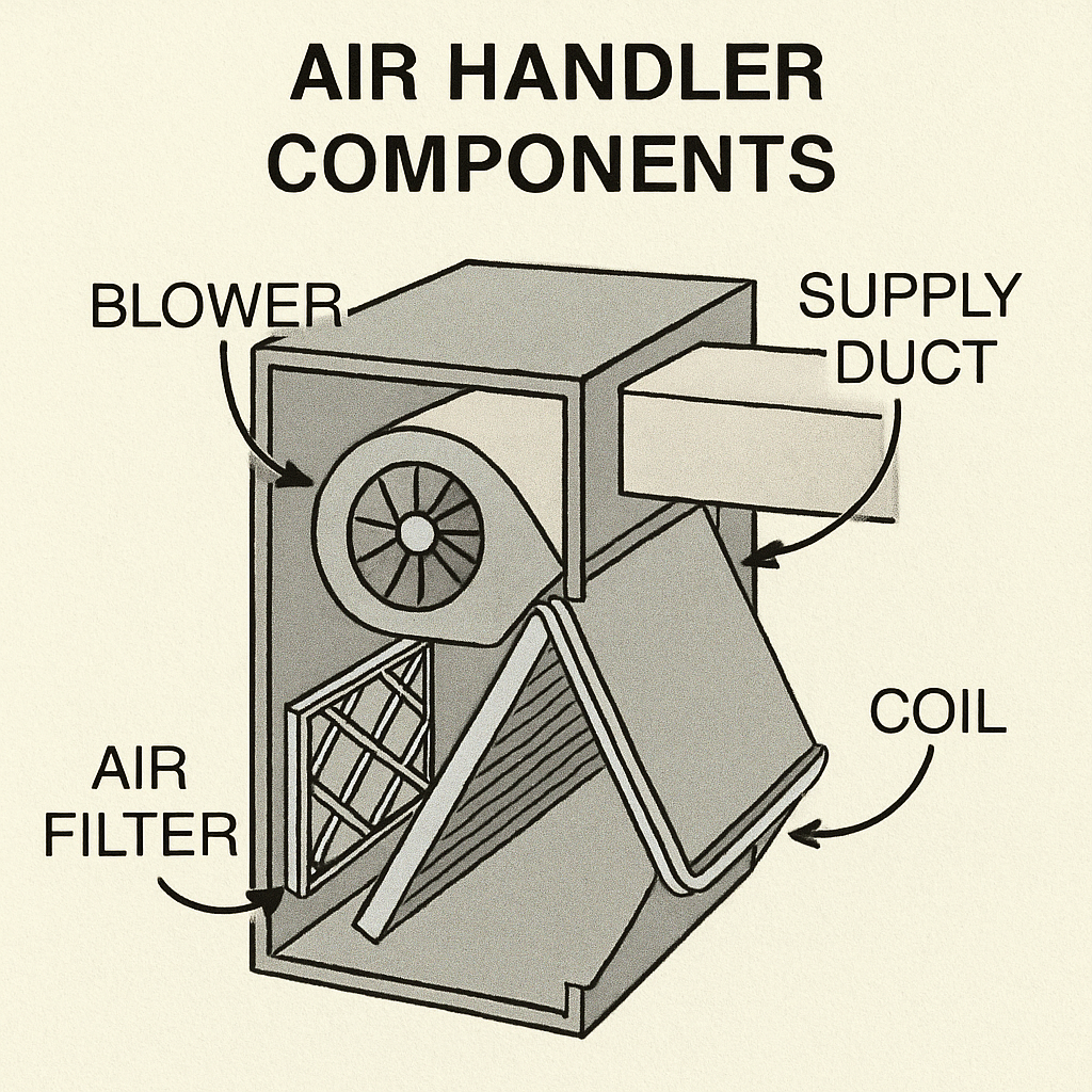 Diagram of Air Handler Components