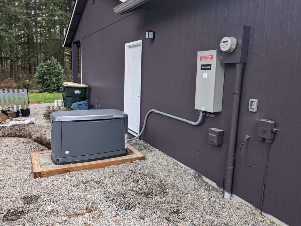 A whole house transfer switch