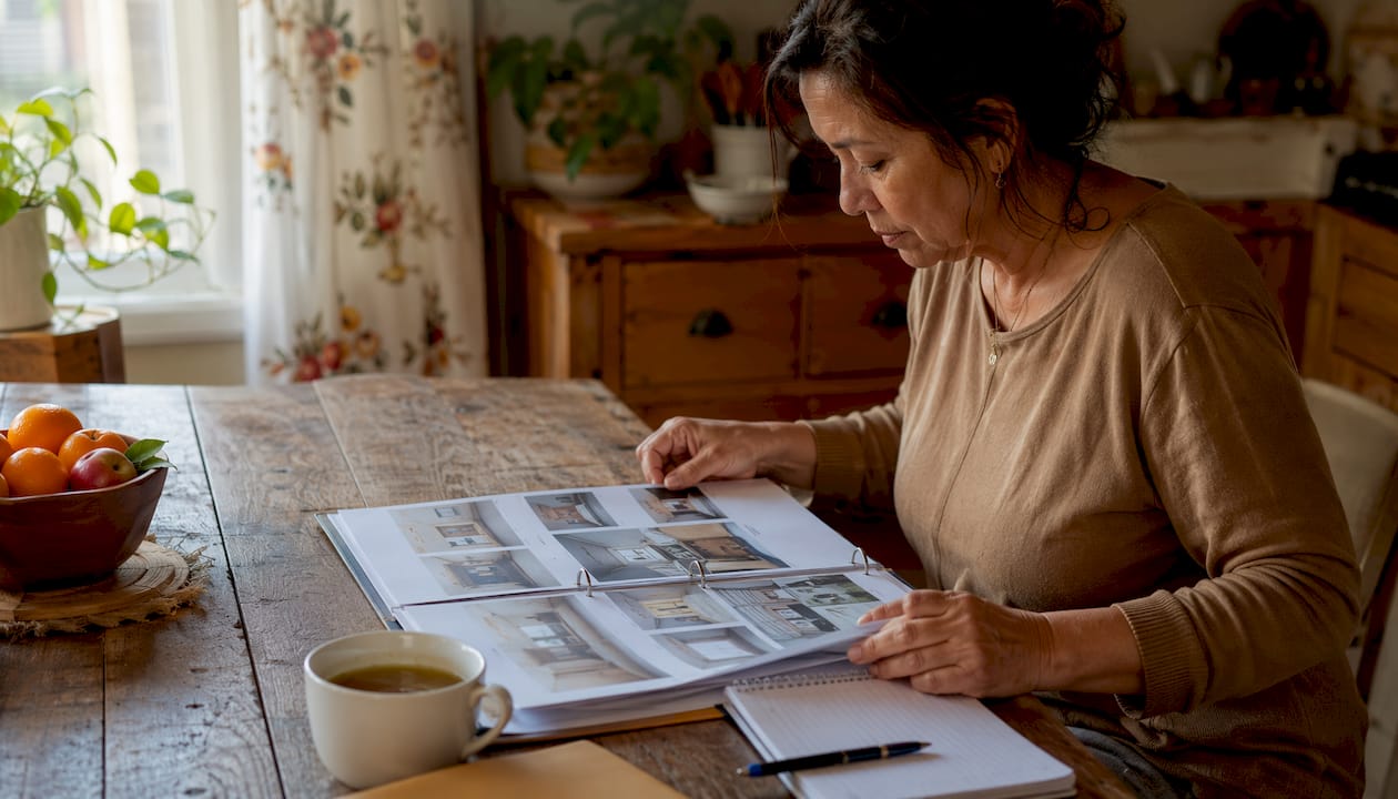 HVAC System Upgrade Planning: A 2026 Homeowner's Guide ac unit frozen diagnose fix 1784277901378 Homeowner reviewing HVAC upgrade plans at kitchen table Homeowner reviewing HVAC upgrade plans at kitchen table