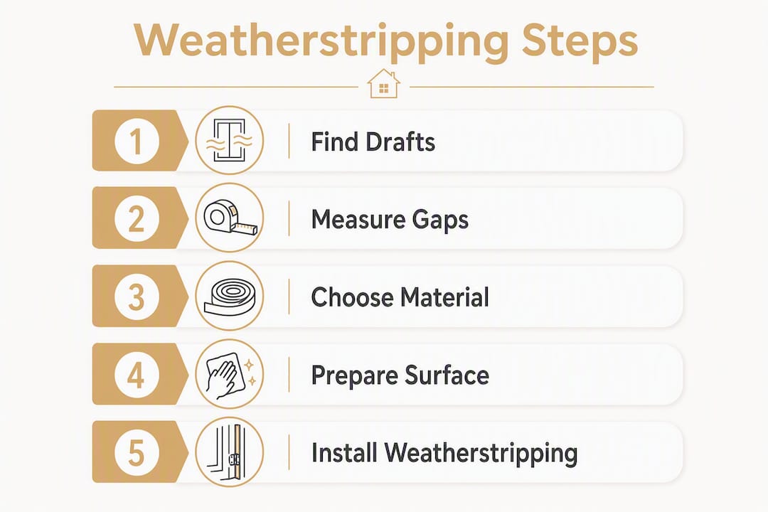 Weatherstrip Your Home and Cut Heat Loss Fast weatherstrip home reduce heat loss weatherstrip home reduce heat loss 1785577088419 Infographic illustrating steps for weatherstripping installation Infographic illustrating steps for weatherstripping installation