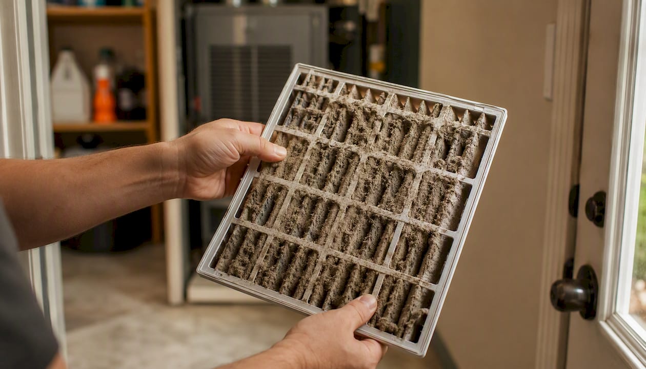 AC Won't Turn On? Check These 7 Things First why ac won't turn on why ac won't turn on 1786322333284 Dirty air filter obstructing light Dirty air filter obstructing light
