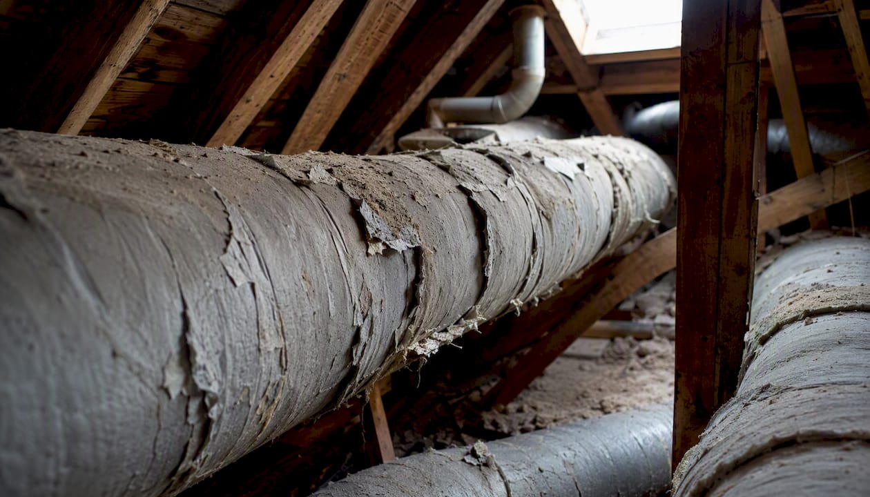 Asbestos Heating Ducts: What Every Homeowner Must Know how to clean air conditioning vents at home how to clean air conditioning vents at home 1786615556827 Aging insulated heating ducts in attic Aging insulated heating ducts in attic