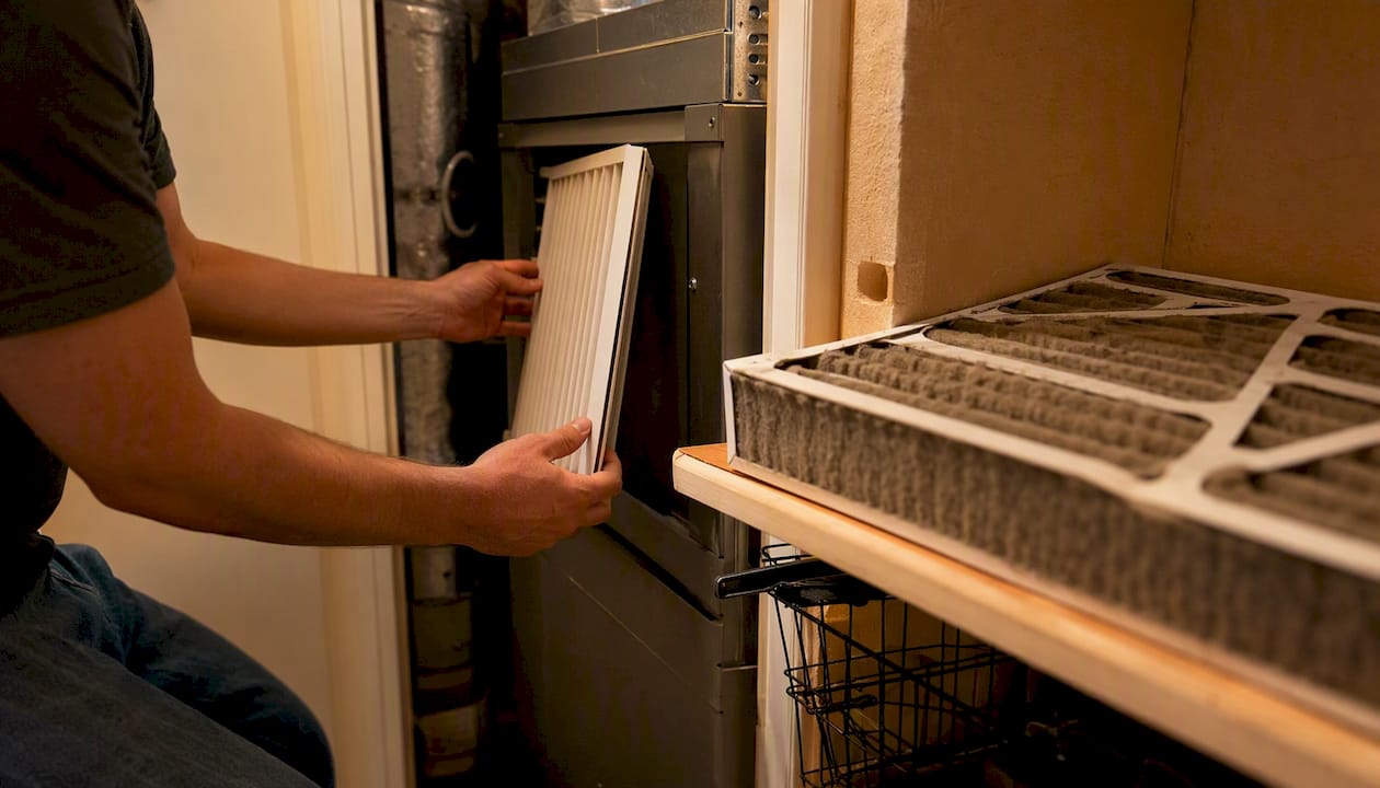 What Is a Furnace Ignitor? The Part That Actually Makes Heat what is a furnace ignitor what is a furnace ignitor 1786790847140 Technician replacing furnace air filter Technician replacing furnace air filter