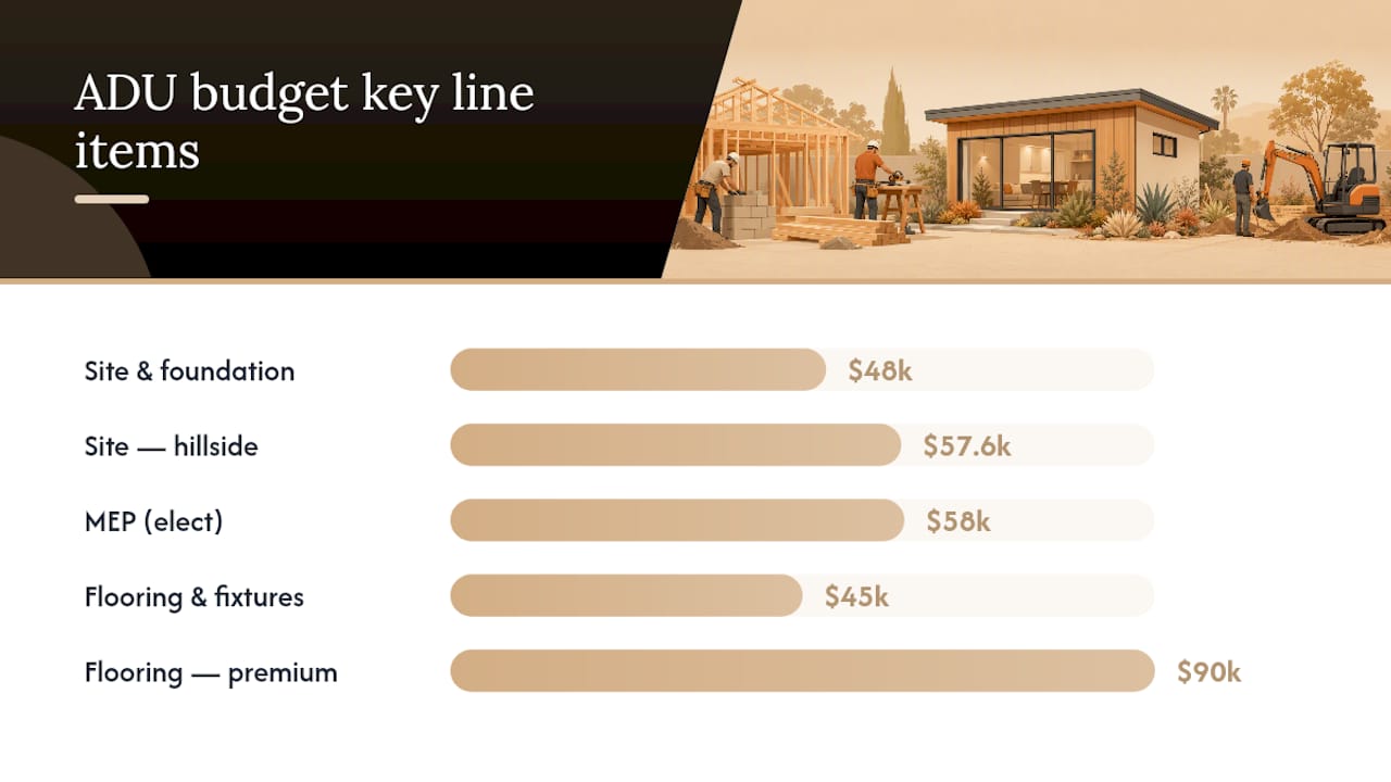 LA ADU Costs 2026: $250K–$450K, LADBS Fees & Real Budget adu cost los angeles adu cost los angeles 1788252260074 ADU budget adjustment factors and ranges ADU budget adjustment factors and ranges
