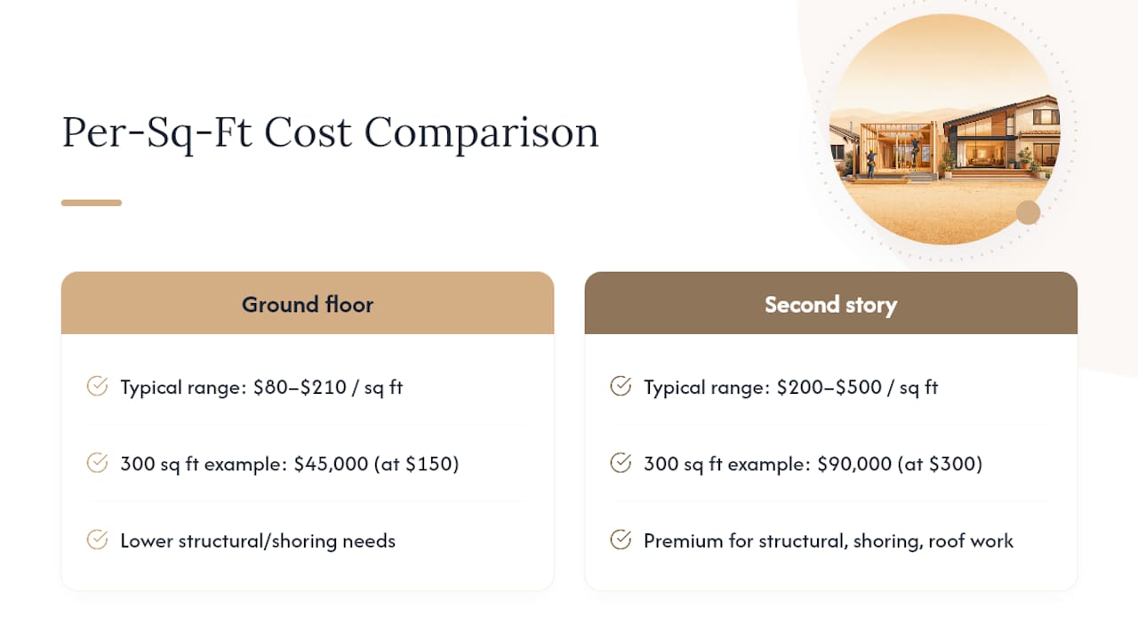 Home Addition Cost: $80–$500 Per Sq Ft and LA Contingency Rules home addition cost home addition cost 1789395124211 How Much Should You Budget Per Square Foot overview diagram How Much Should You Budget Per Square Foot? — overview diagram
