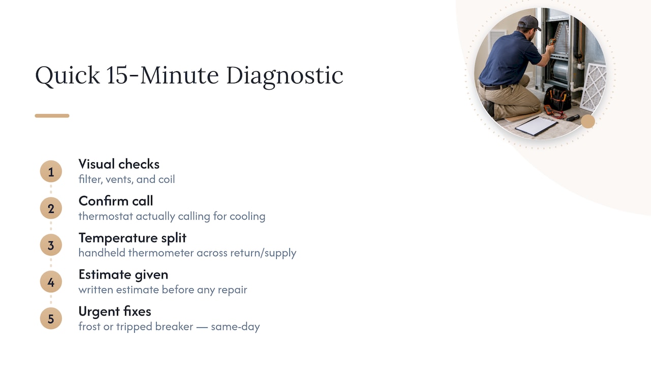 15 Minute Nest Cooling Diagnosis for Homeowners: Technician Ready Steps nest thermostat not cooling nest thermostat not cooling 1790946751429 Ernie M s field notes common misdiagnoses and the quick diagnostic checklist we use overview diagram Ernie M's field notes: common misdiagnoses and the quick diagnostic checklist we use — overview diagram